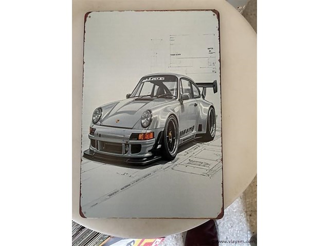 B-keuze retrolook sierbord metaal - afbeelding 1 van  1