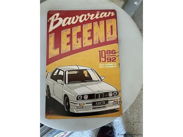 B-keuze retrolook sierbord metaal - afbeelding 1 van  1