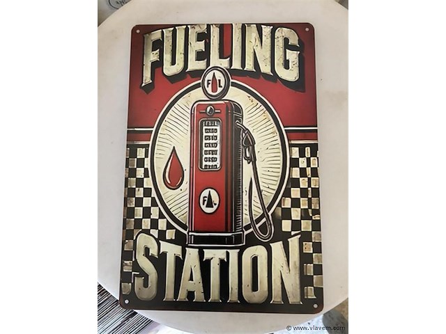 B-keuze retrolook sierbord metaal - afbeelding 1 van  1