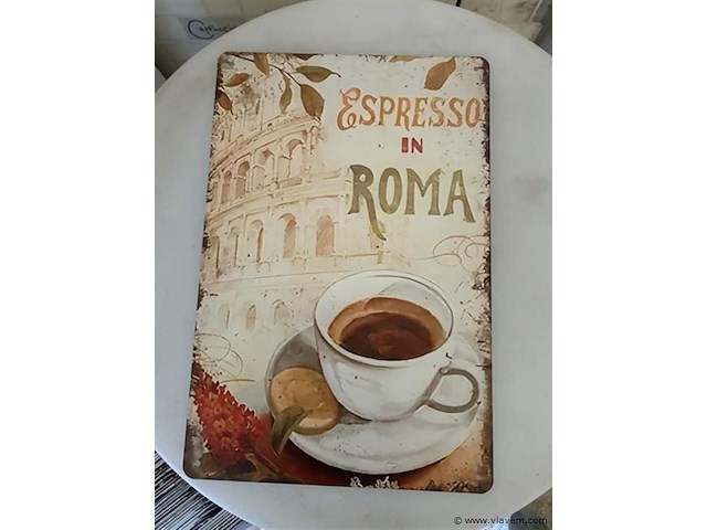 B-keuze retrolook sierbord metaal - afbeelding 1 van  1