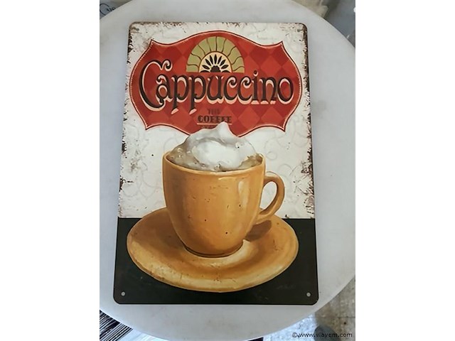 B-keuze retrolook sierbord metaal - afbeelding 1 van  1