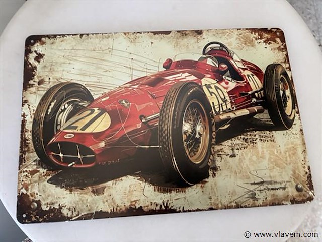 B-keuze retrolook sierbord metaal - afbeelding 1 van  1