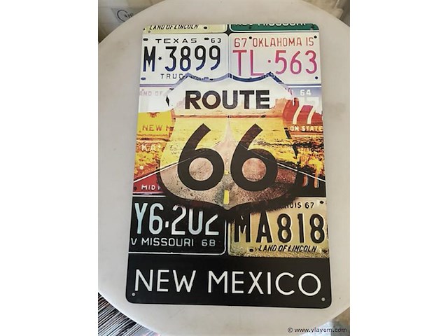 B-keuze retrolook sierbord metaal - afbeelding 1 van  1