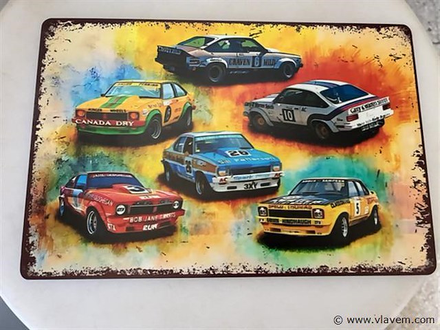 B-keuze retrolook sierbord metaal - afbeelding 1 van  1