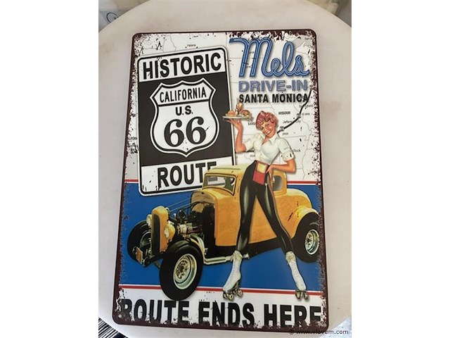 B-keuze retrolook sierbord metaal - afbeelding 1 van  1