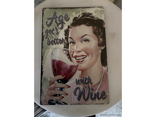 B-keuze retrolook sierbord metaal - afbeelding 1 van  1