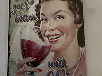 B-keuze retrolook sierbord metaal - afbeelding 1 van  1