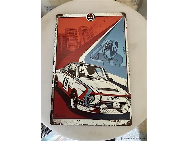 B-keuze retrolook sierbord metaal - afbeelding 1 van  1