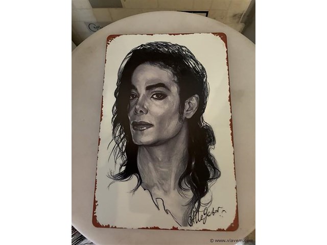 B-keuze retrolook sierbord metaal - afbeelding 1 van  1