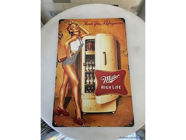 B-keuze retrolook sierbord metaal - afbeelding 1 van  1