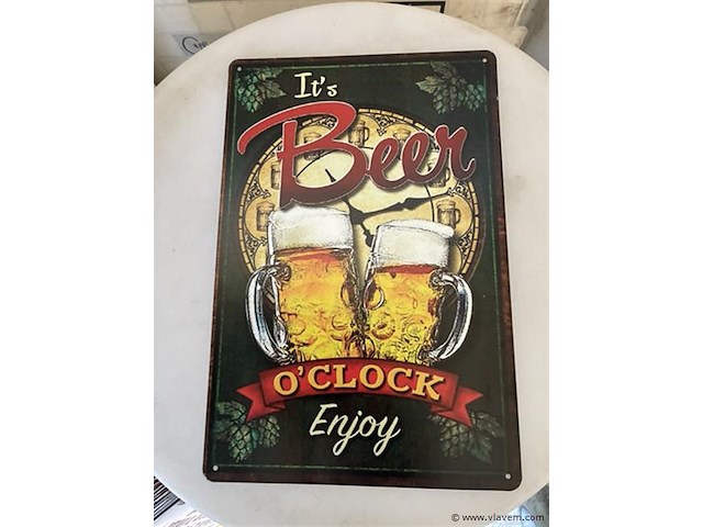 B-keuze retrolook sierbord metaal - afbeelding 1 van  1