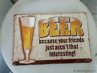 B-keuze retrolook sierbord metaal - afbeelding 1 van  1