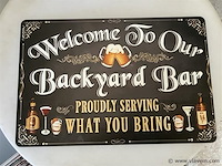 B-keuze retrolook sierbord metaal - afbeelding 1 van  1