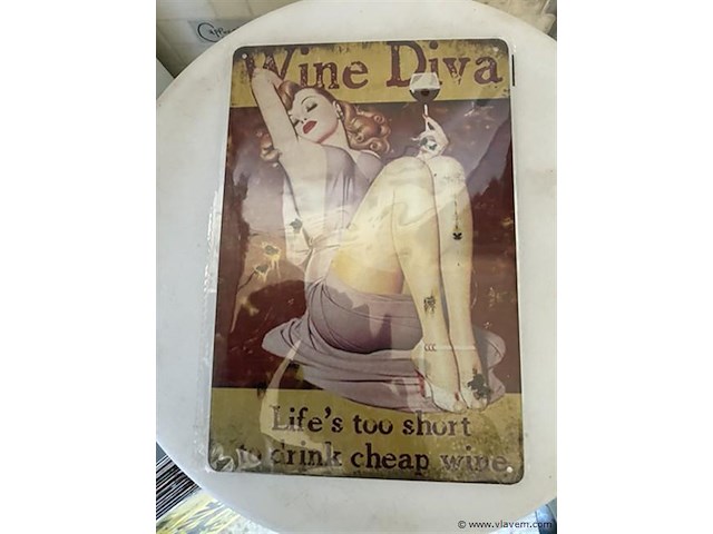 B-keuze retrolook sierbord metaal - afbeelding 1 van  1