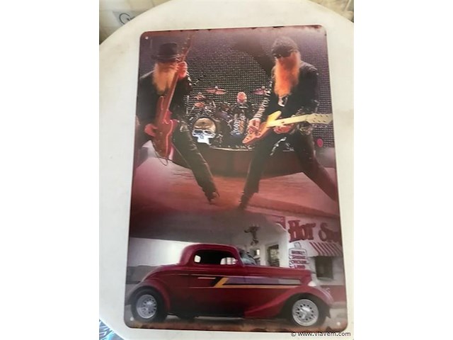 B-keuze retrolook sierbord metaal - afbeelding 1 van  1