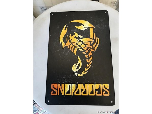 B-keuze retrolook sierbord metaal - afbeelding 1 van  1