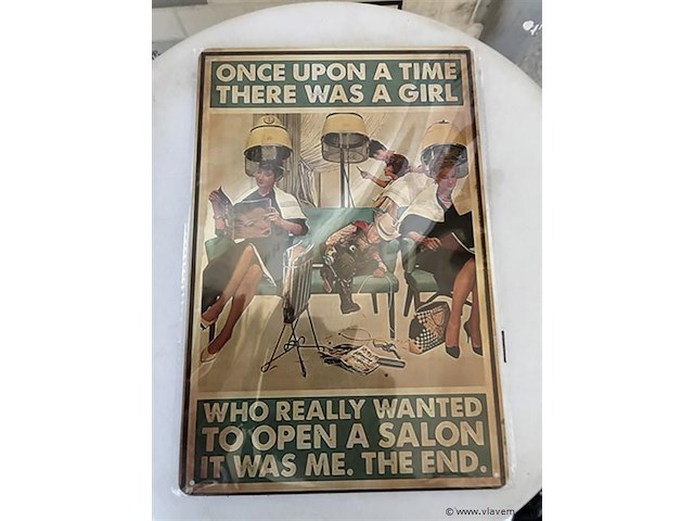 B-keuze retrolook sierbord metaal - afbeelding 1 van  1