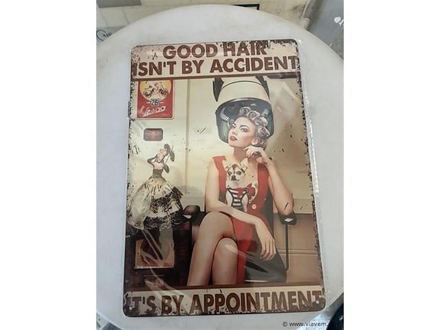 B-keuze retrolook sierbord metaal - afbeelding 1 van  1