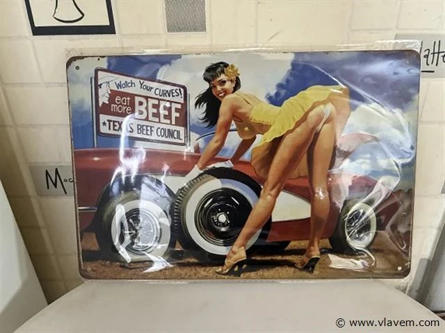 B-keuze retrolook sierbord - afbeelding 1 van  1