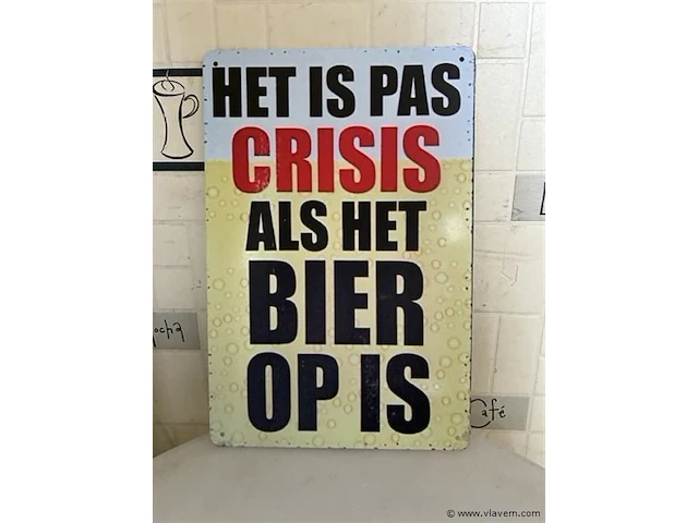 B-keuze retrolook sierbord - afbeelding 1 van  1