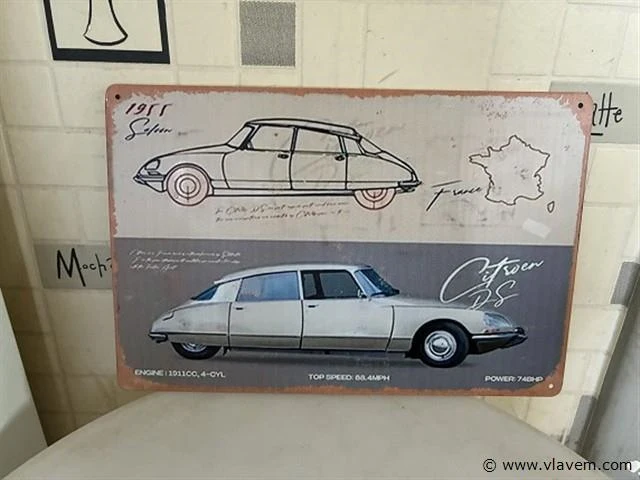 B-keuze retrolook sierbord - afbeelding 1 van  1