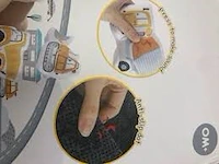 Baby playmat + knijpknuffels, 120cm, thema machinebouw - afbeelding 3 van  4
