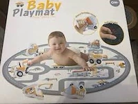 Baby playmat + knijpknuffels, 120cm, thema machinebouw - afbeelding 4 van  4