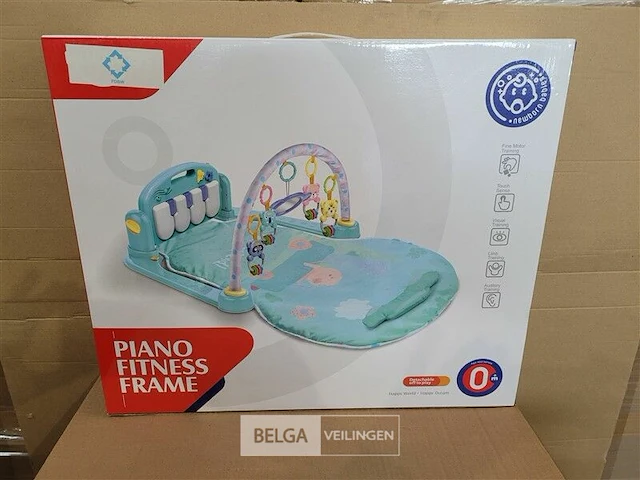 Baby speelmat met muziek blauw - afbeelding 1 van  8
