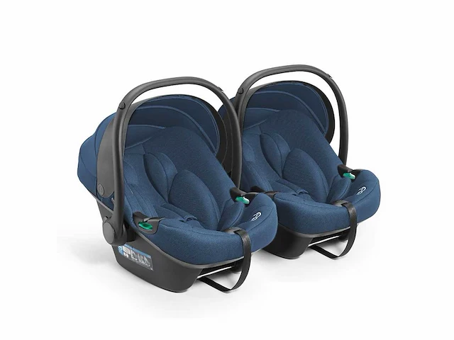 Babygo twinner blauw melange dubbele autostoelset - afbeelding 2 van  3