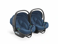 Babygo twinner blauw melange dubbele autostoelset - afbeelding 2 van  3