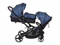 Babygo twinner twinner combinatie kinderwagen blauw heather - afbeelding 5 van  8