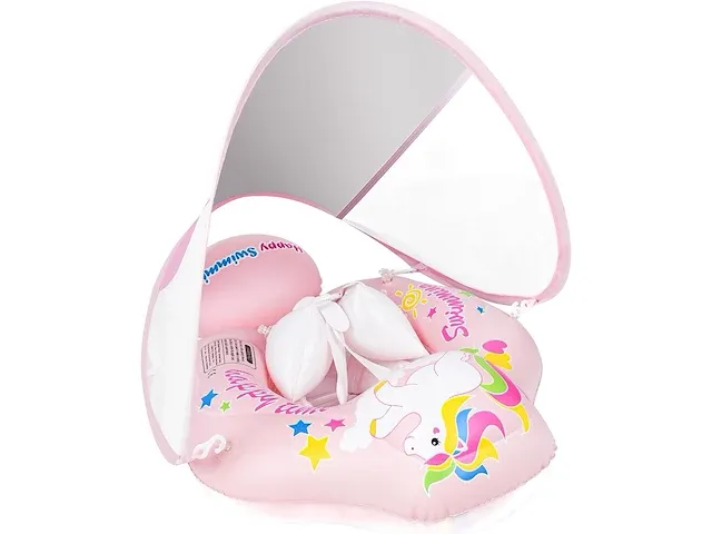 Babyzwemring met afneembare zonbescherming - afbeelding 1 van  4