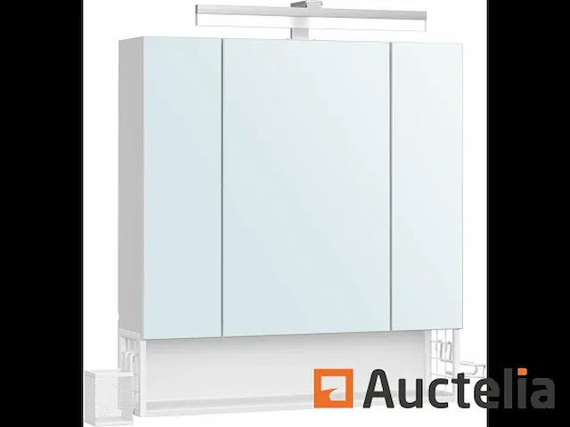 Badkamer meubilair 3 deuren, wand kast met spiegel - afbeelding 2 van  4