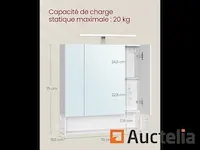 Badkamer meubilair 3 deuren, wand kast met spiegel - afbeelding 4 van  4