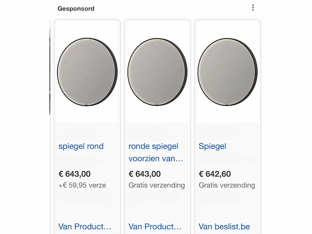 Badkamer spiegel rond 60cm zwart rond led + verwarming - afbeelding 1 van  4