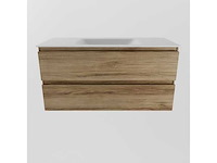 Badkamerkast eikenhoning 100cm - afbeelding 6 van  6