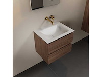 Badkamerkast eikenhout mocha 60cm - afbeelding 1 van  6