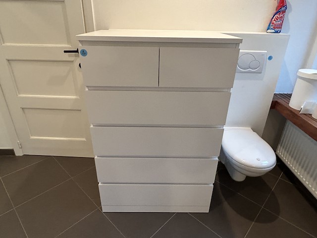 Badkamerkast losstaand 80x49x123cm - afbeelding 1 van  4