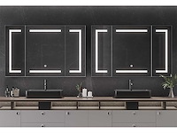 Badkamerkast met spiegel, led-verlichting en stopcontact - afbeelding 2 van  11