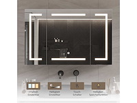 Badkamerkast met spiegel, led-verlichting en stopcontact - afbeelding 6 van  11