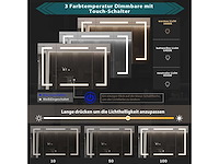 Badkamerkast met spiegel, led-verlichting en stopcontact - afbeelding 7 van  11