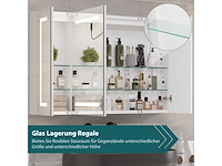 Badkamerkast met spiegel, led-verlichting en stopcontact - afbeelding 10 van  11