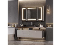 Badkamerkast met spiegel, led-verlichting en stopcontact - afbeelding 11 van  11