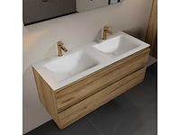 Badkamerkast oak honey 120cm dubbel - afbeelding 1 van  6