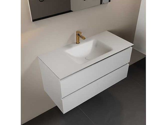 Badkamerkast wit 100 cm - afbeelding 1 van  7