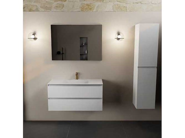 Badkamerkast wit 100 cm - afbeelding 7 van  7