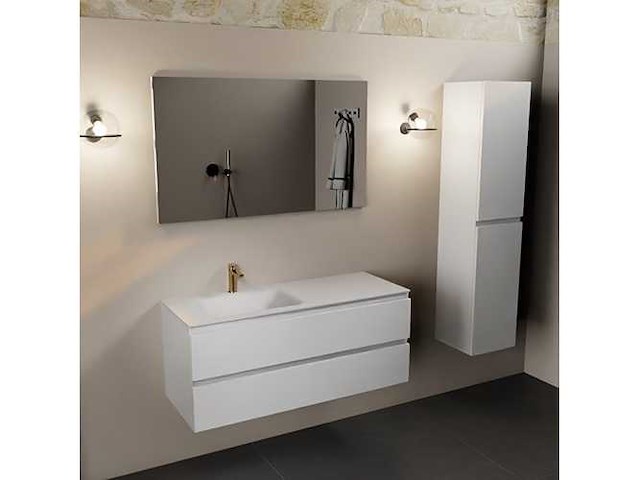 Badkamerkast wit 120 cm links - afbeelding 4 van  7