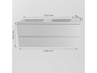 Badkamerkast wit 120cm dubbel - afbeelding 5 van  7