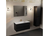 Badkamerkast zwart 100cm - afbeelding 4 van  6