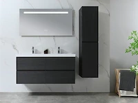 Badkamermeubel 120 cm - donker hout decor - afbeelding 3 van  10